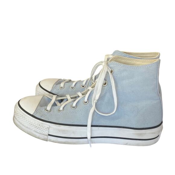 Converse  Chuck Taylor All-Star High-Top Shoes Size 8.5/ 10 CTAS powder Blue - Picture 1 of 9